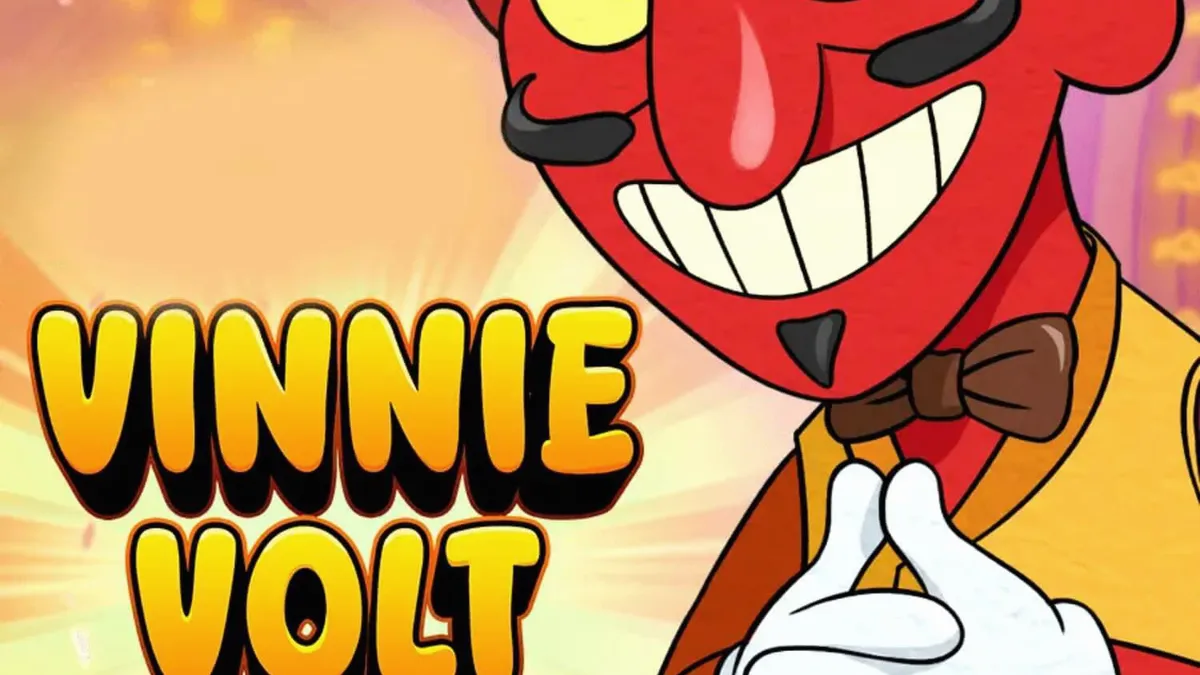 Vinnie Volt: Devil Wilds slot gameplay featuring the dapper devil character and retro casino aesthetic.